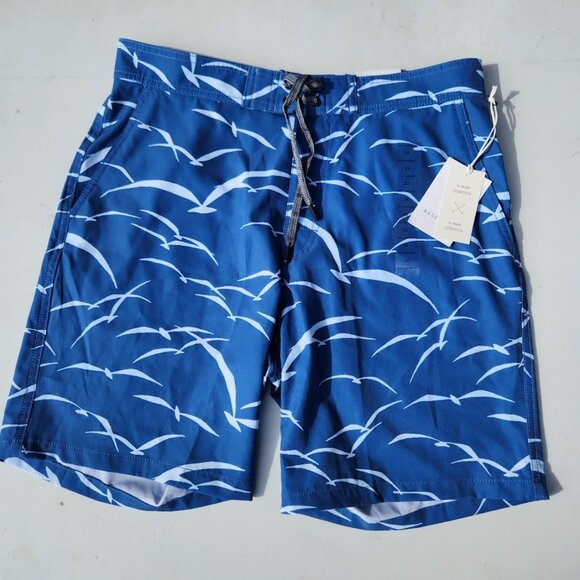 NEW Men's Size 32 Free Assembly Blue Swim Shorts Boardshorts Boardshort Board Sh - Picture 5 of 16